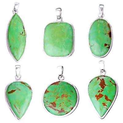 Latest Natural Gemstone Pendants in 925 Sterling Silver (100 GM lOT)